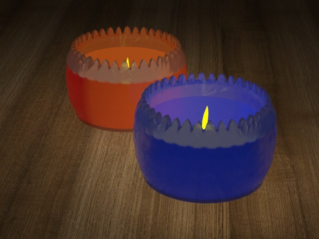 Free Restaurant Table Candles 3d Turbosquid 1287487