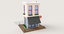 cartoon buildings - 5 3D model