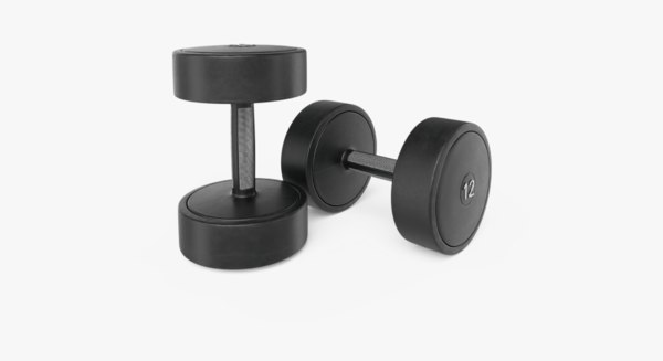 rubber dumbbells