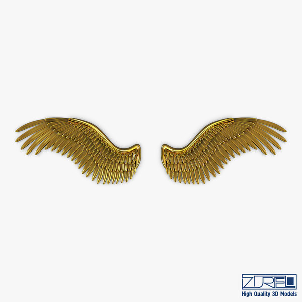 3d eagle wings gold v
