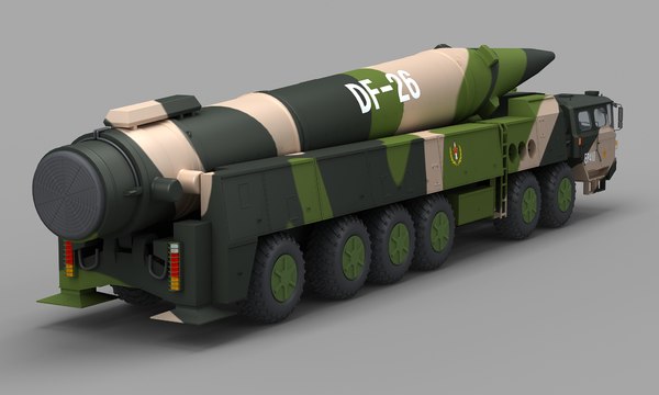 Chinese df-26 missile 3D model - TurboSquid 1287936