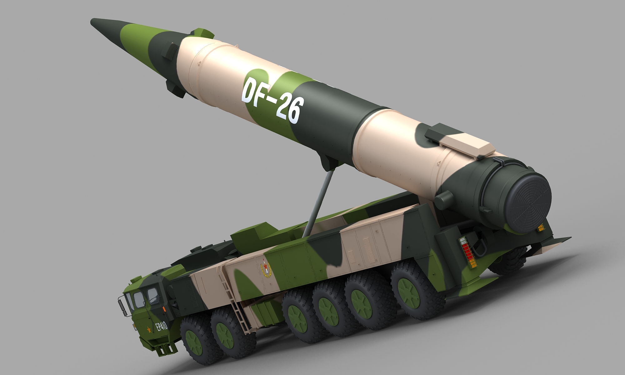 Chinese Df-26 Missile 3d Model - Turbosquid 1287936