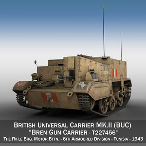 bren gun carrier - 3D