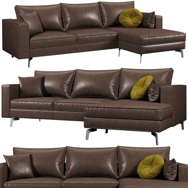 Calligaris Square Sofa Model, Calligaris Leather Sofa