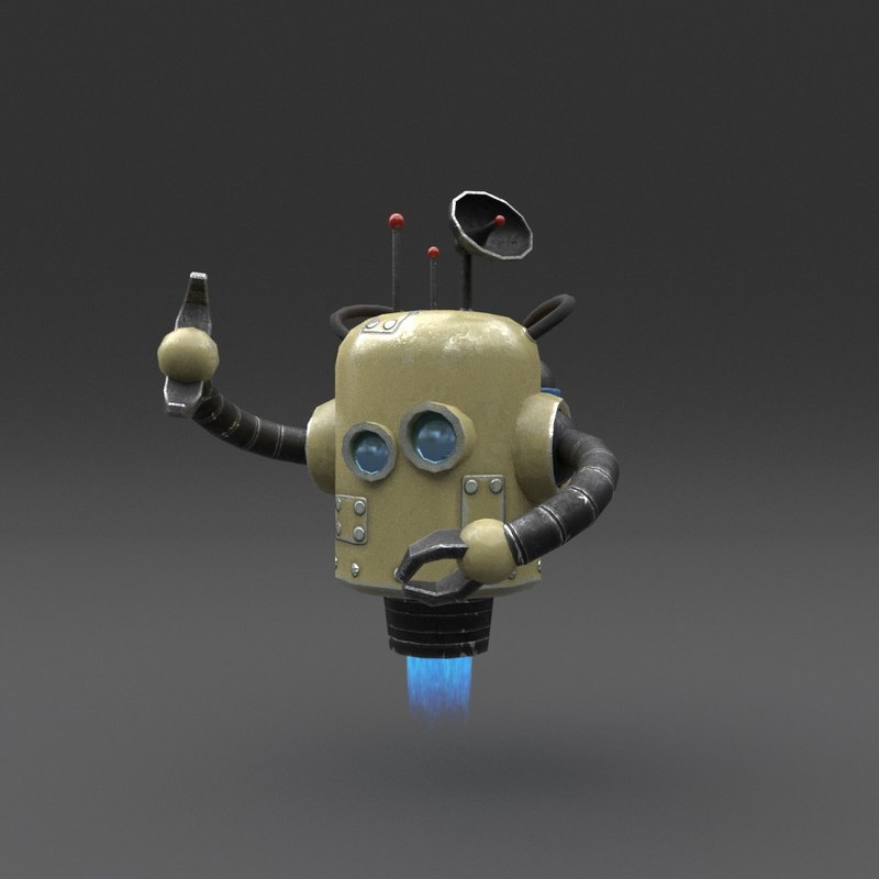 3d blender free rigged models blender robot TurboSquid  3D rigged 1288398