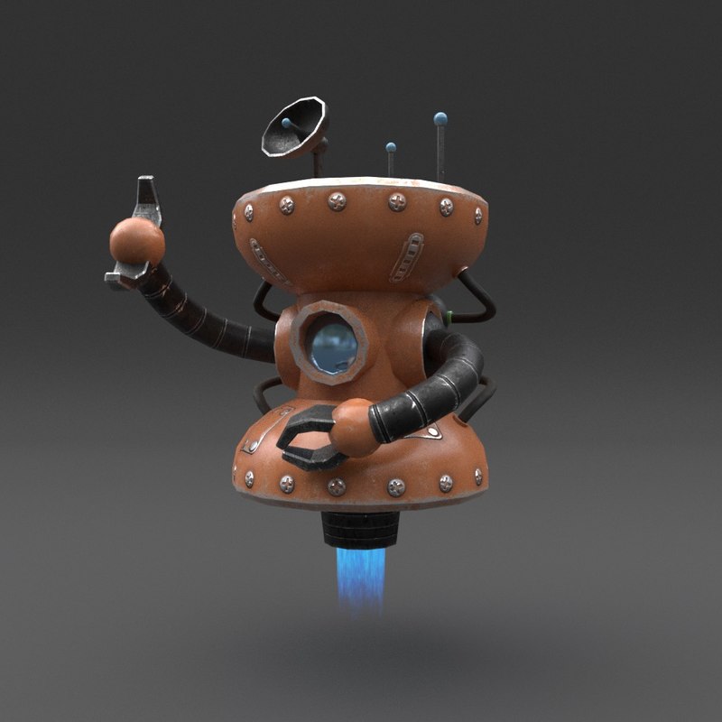  3D  robot blender  rigged  TurboSquid 1288402