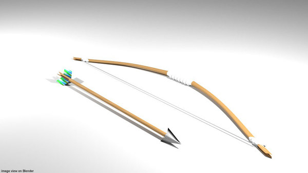弓と矢 セルフボウ3dモデル Turbosquid