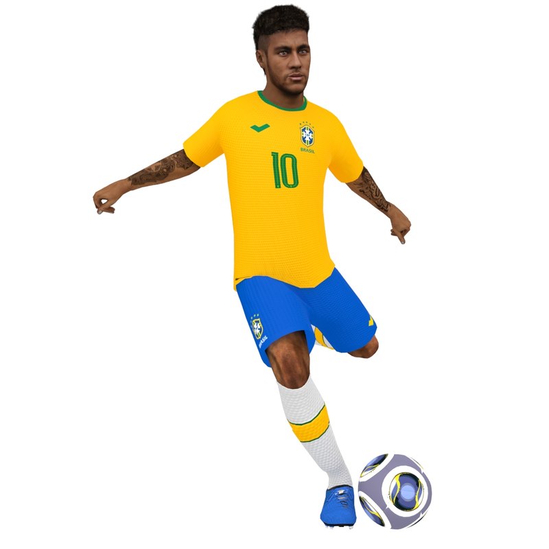 3d Rigged Neymar 2018 Turbosquid 1288617