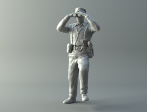 general miniature ii world war 3D model