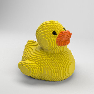 voxel rubber duck 3D model