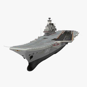 russian aircraft carrier admiral 3D model