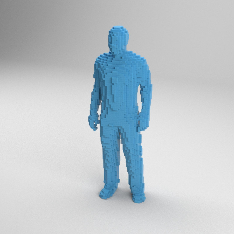 Voxel man 3D model TurboSquid 1288863