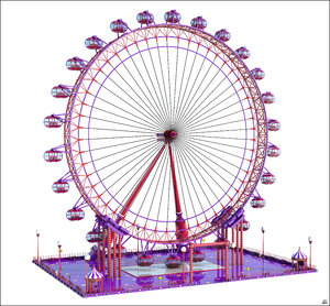3D model ferris wheel