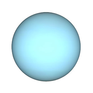 3D planet uranus