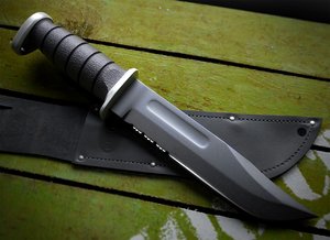 3D model combat knife black