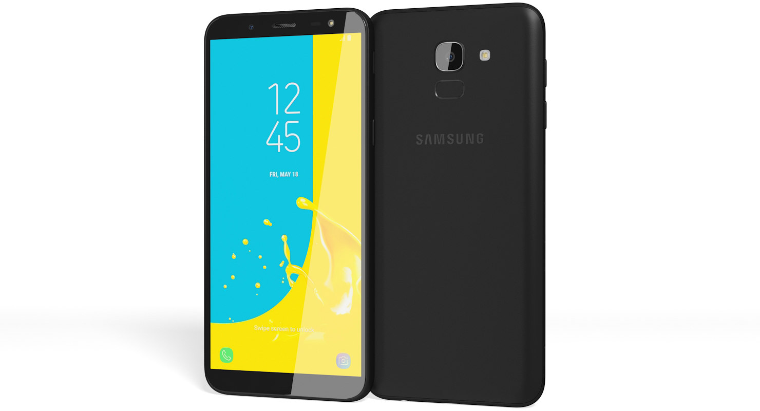 3d Realistic Samsung Galaxy J6 Model Turbosquid 1289130