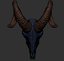3D model goat skull print modelled