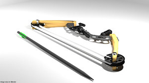 bow arrow 3D model