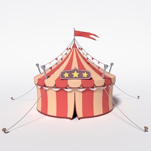 cartoon circus 3D model