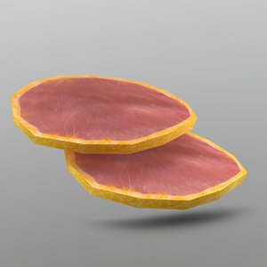 3D canadian bacon model