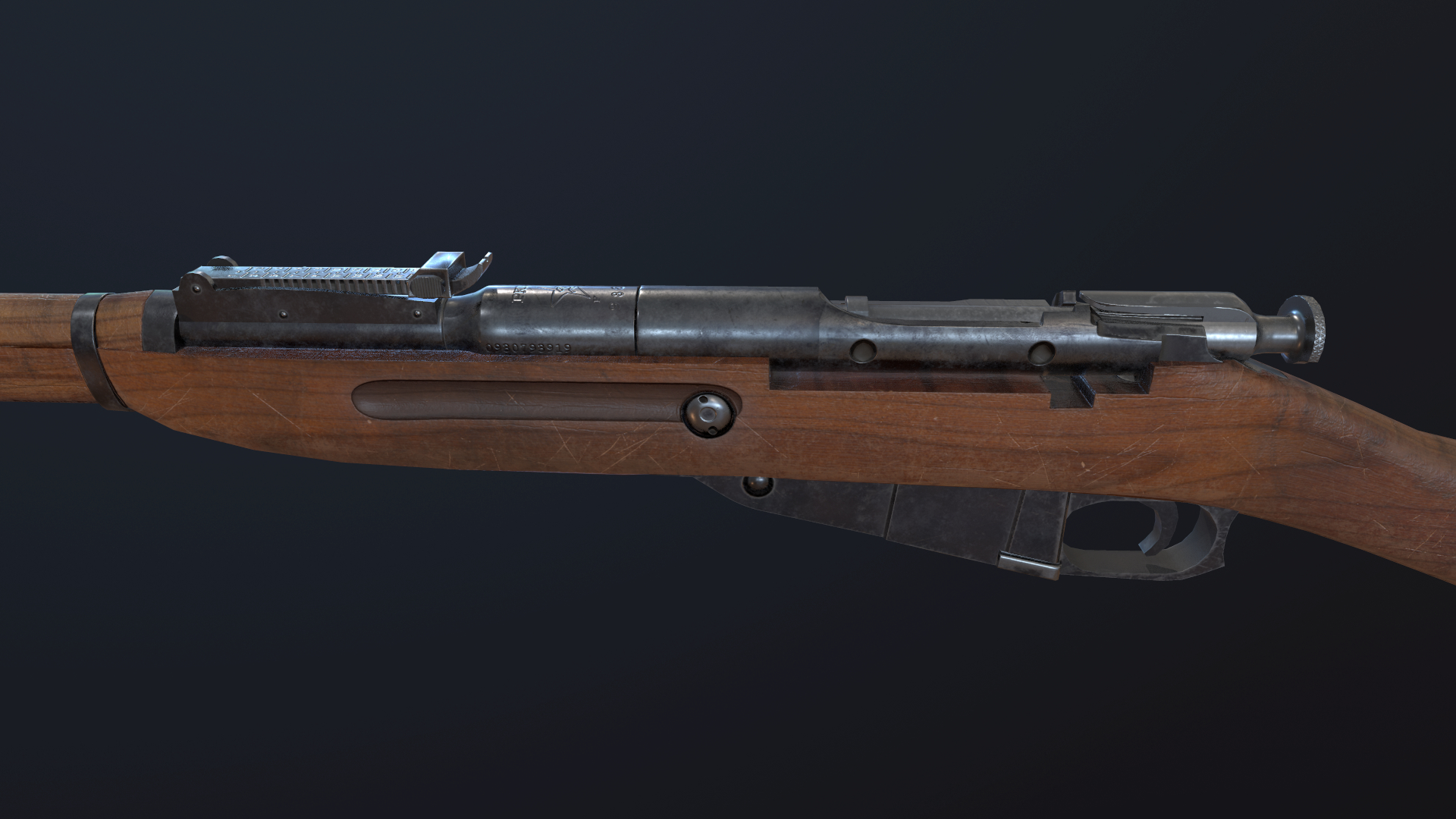 mosin nagant riffle 19303d模型