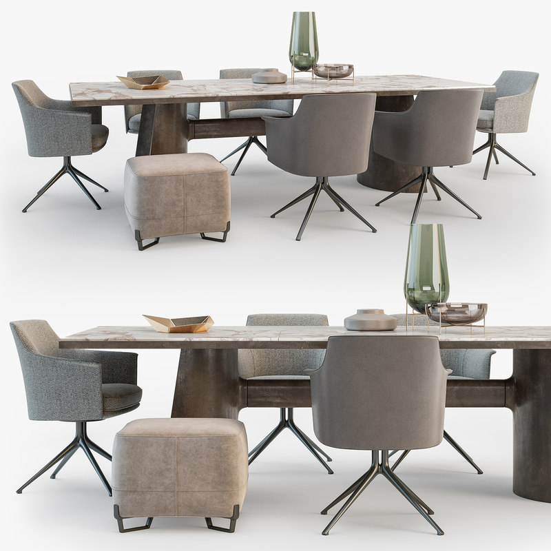 Poliform kensington table stanford 3D TurboSquid 1289587