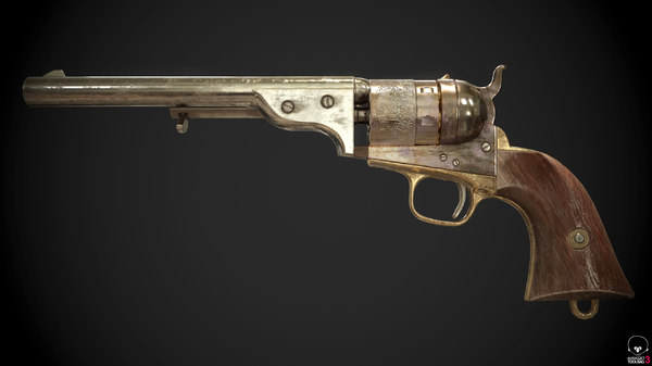 3d Colt 1851 Turbosquid 1289599