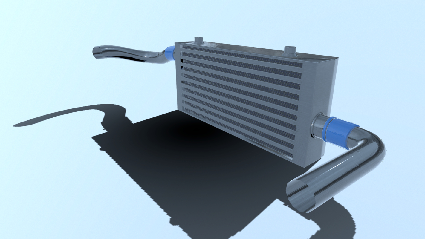 3D cooler intercooler model - TurboSquid 1289852