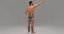 3D model male rigged