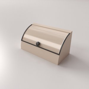 3D breadbox bread box model