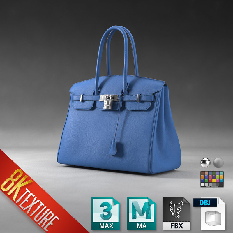 Hermes birkin bag model - TurboSquid 1289927