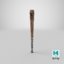 3D model survival baseball bat -