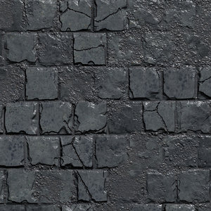3D stones brick wall