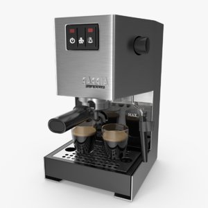 3D model gaggia classic espresso maker