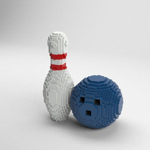 voxel bowling ball model