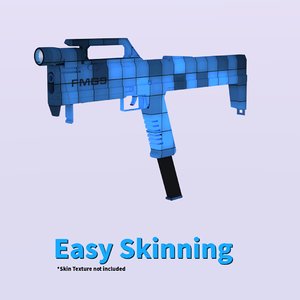 fmg9 skin gun 3D model