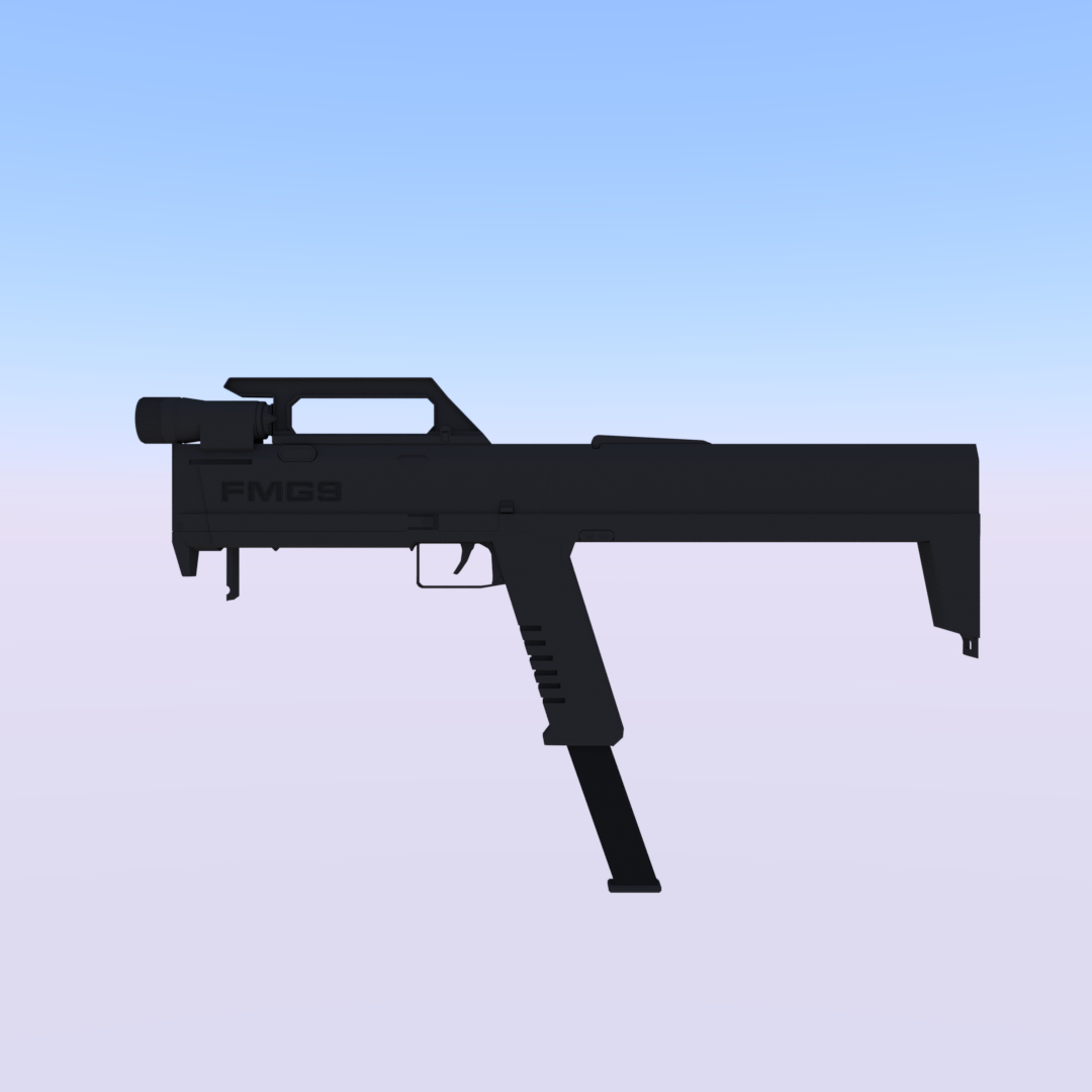 Fmg9 skin gun 3D model - TurboSquid 1290343