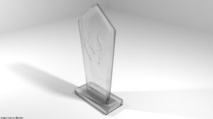 glass trophy 3D model