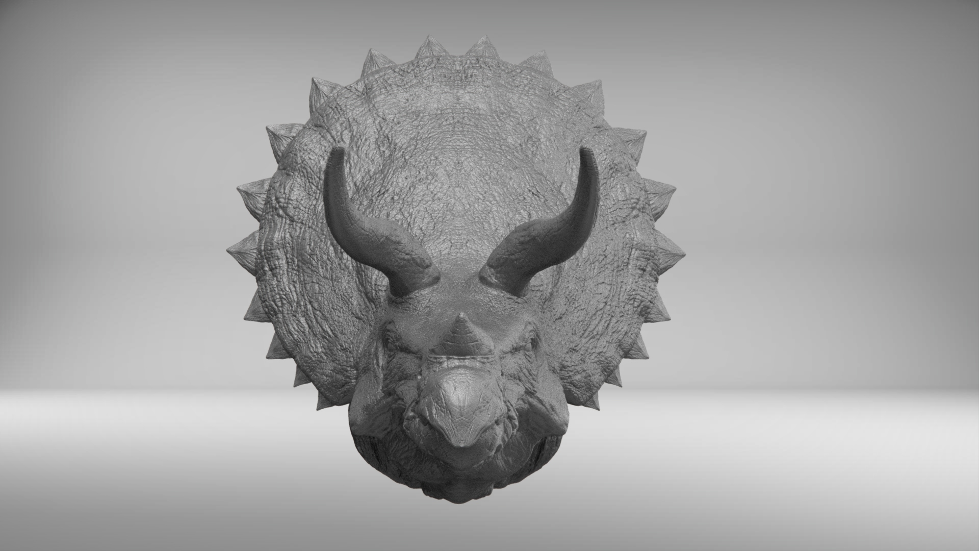 triceratops head plate
