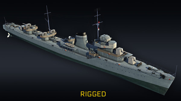 Проект 7 3 серия 3D destroyer ship gremyashiy - TurboSquid 1290645