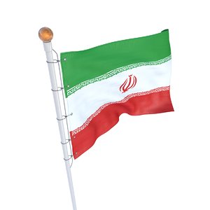 iran flag 3D