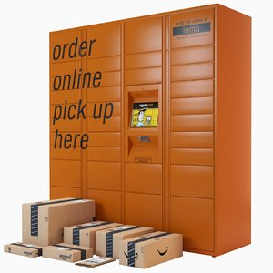 amazon parcels locker 3D model