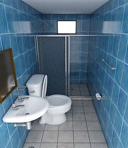bath bathroom 3D model