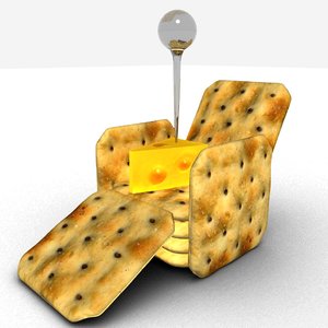 3D cheese crackers