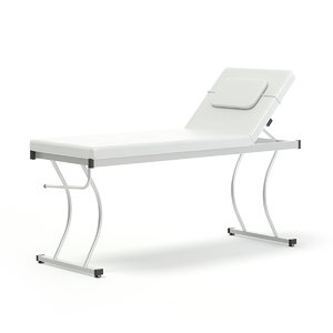 3D model white massage bed