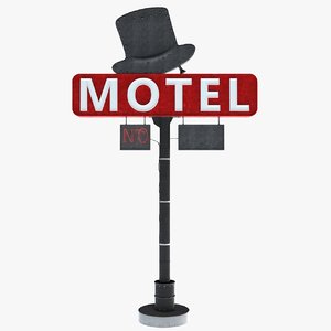 sign motel model