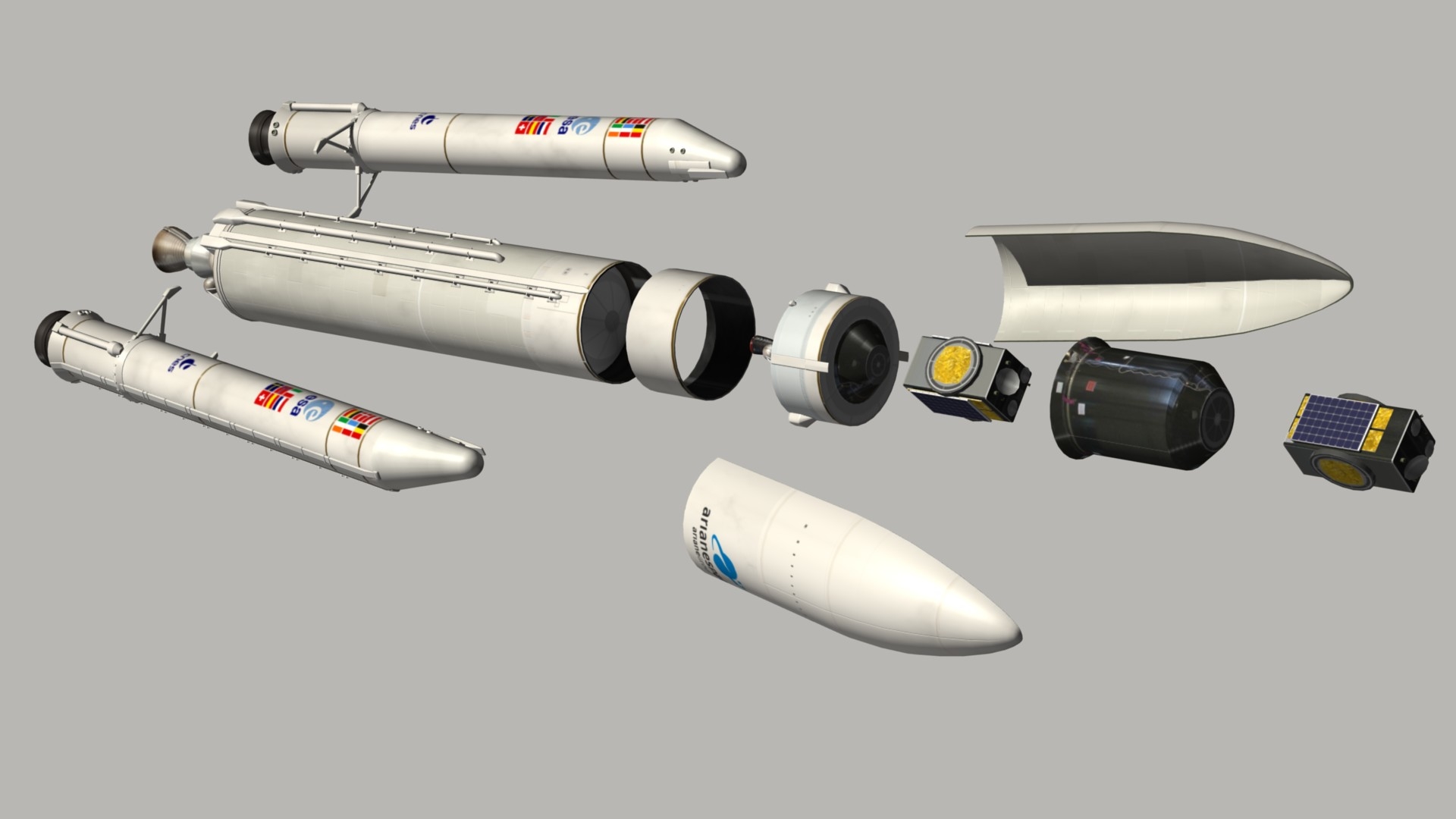 3D ariane 5 eca model - TurboSquid 1291328