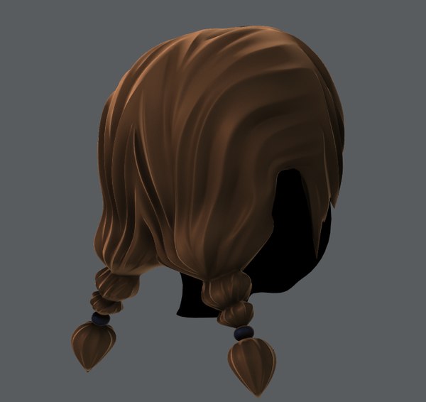 girl hair 3D model