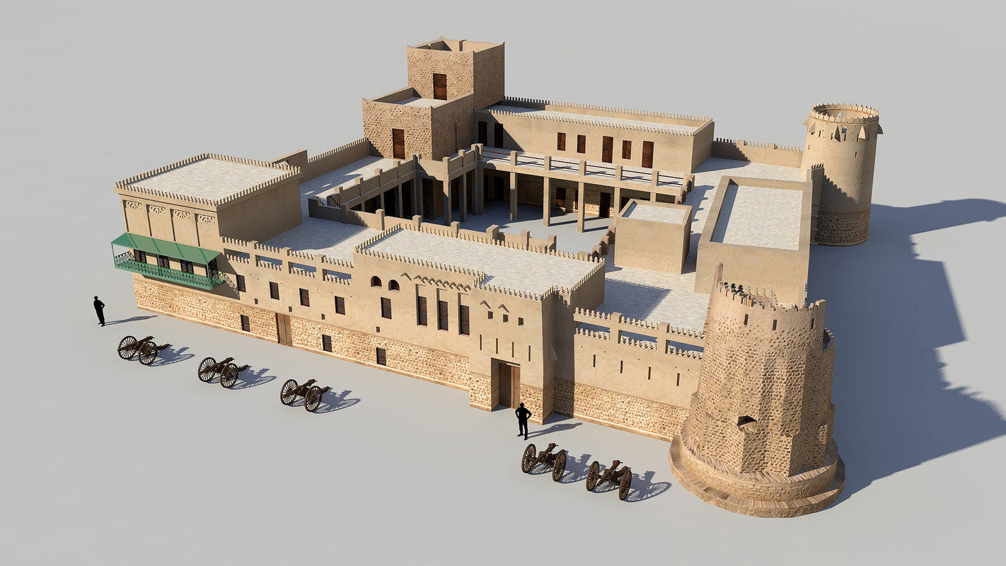 3D model fort sharjah TurboSquid 1291615