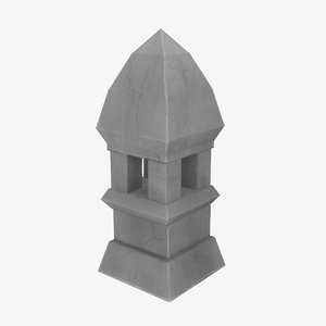 lamp stone plinth modular 3D
